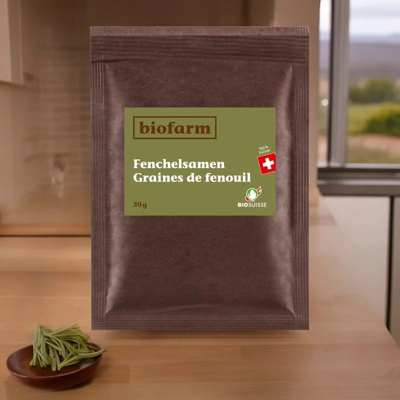 Recharge graines de fenouil suisse BIO - 30g - Biofarm