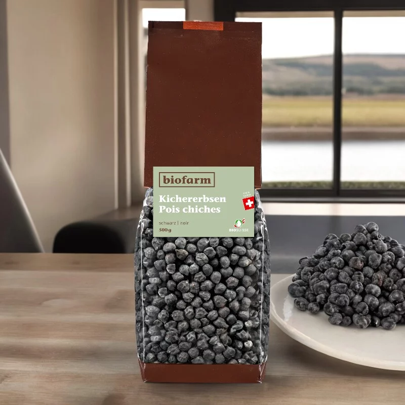 Pois chiches noirs suisses BIO - 500g - Biofarm