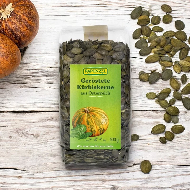 Kürbiskerne geröstet BIO - 500g - Rapunzel