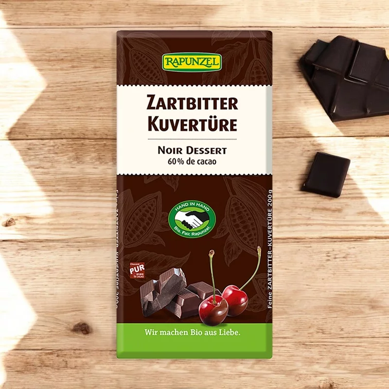 Zartbitter Kuvertüre BIO - 200g - Rapunzel