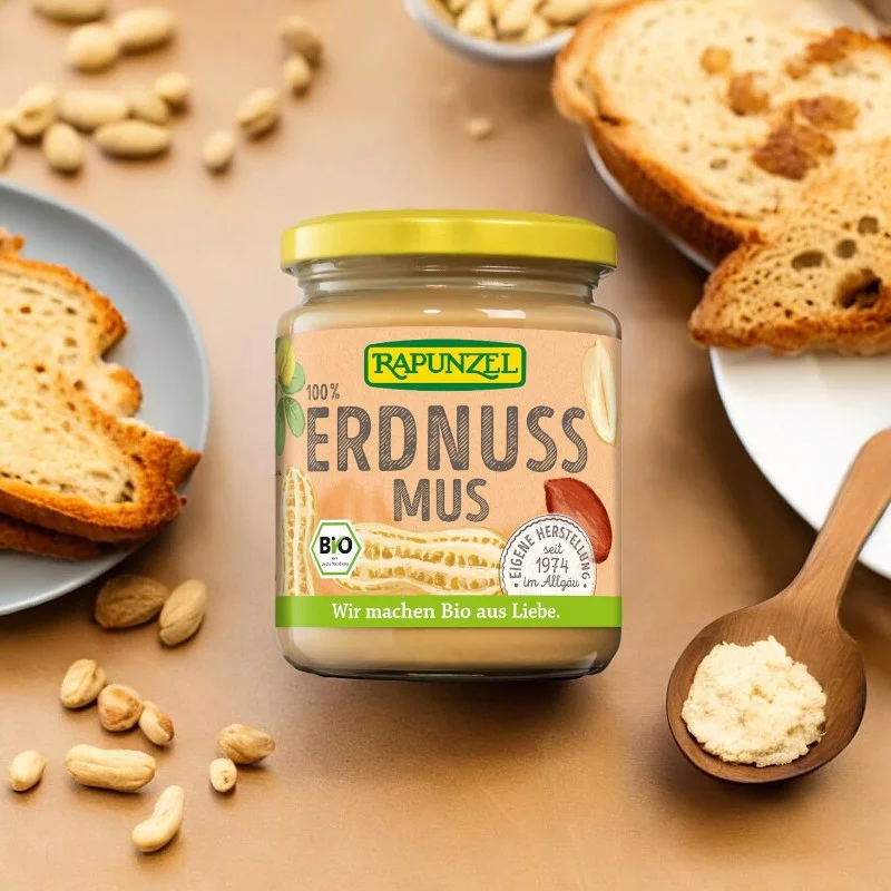 Purée de cacahuètes fine BIO - 250g - Rapunzel