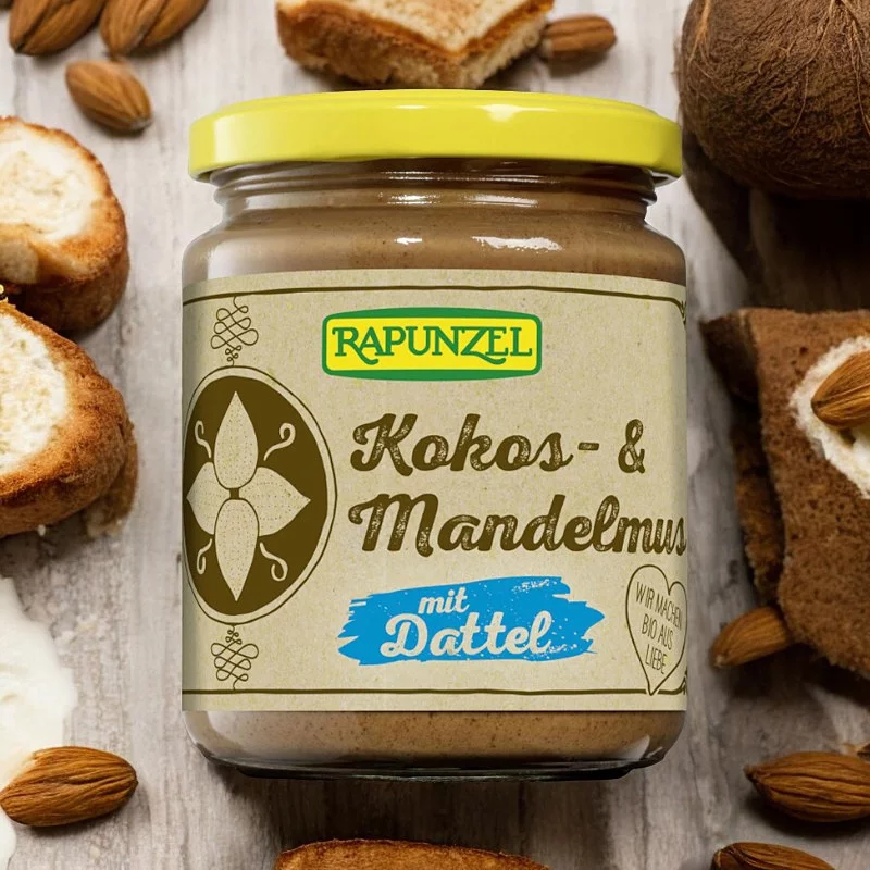 Kokos- & Mandelmus mit Datteln BIO - 250g - Rapunzel