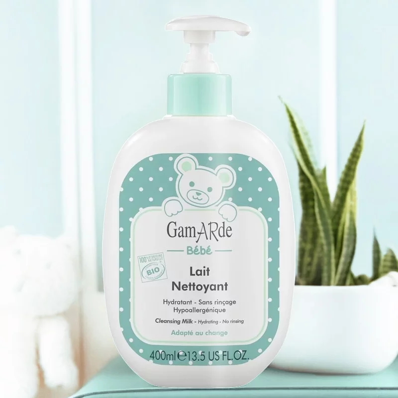 BIO-Reinigungsmilch Baby Aloe Vera & Thermalwasser - 400ml - Gamarde