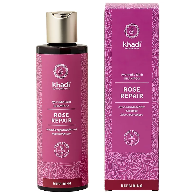 Shampooing ayurvédique régénération & soin naturel rose - 200ml - Khadi
