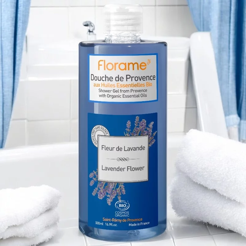 Gel douche BIO fleur de lavande - 500ml - Florame