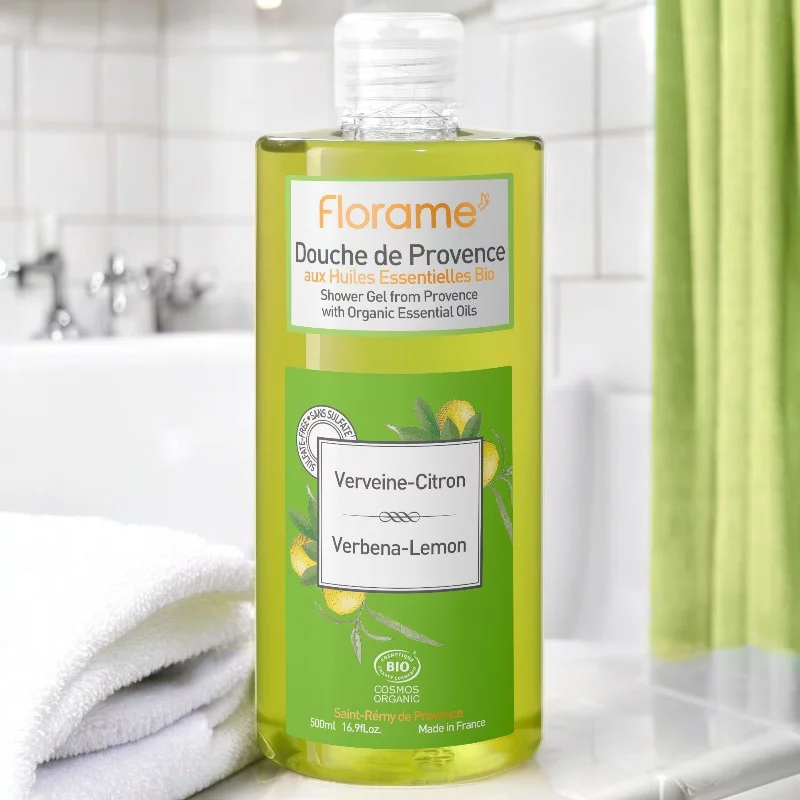 Gel douche BIO verveine & citron - 500ml - Florame