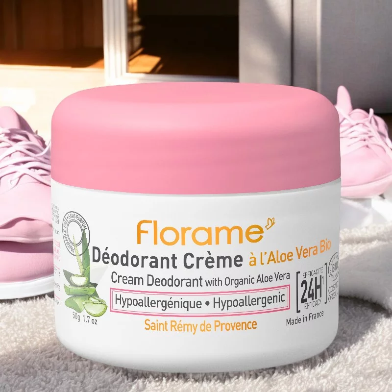 Hypoallergene Deocreme Aloe Vera BIO - 50g - Florame