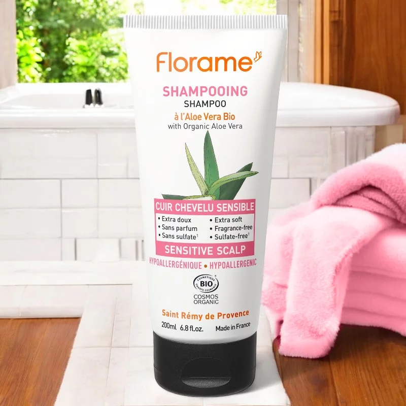 Shampooing cuir chevelu sensible BIO aloe vera - 200ml - Florame