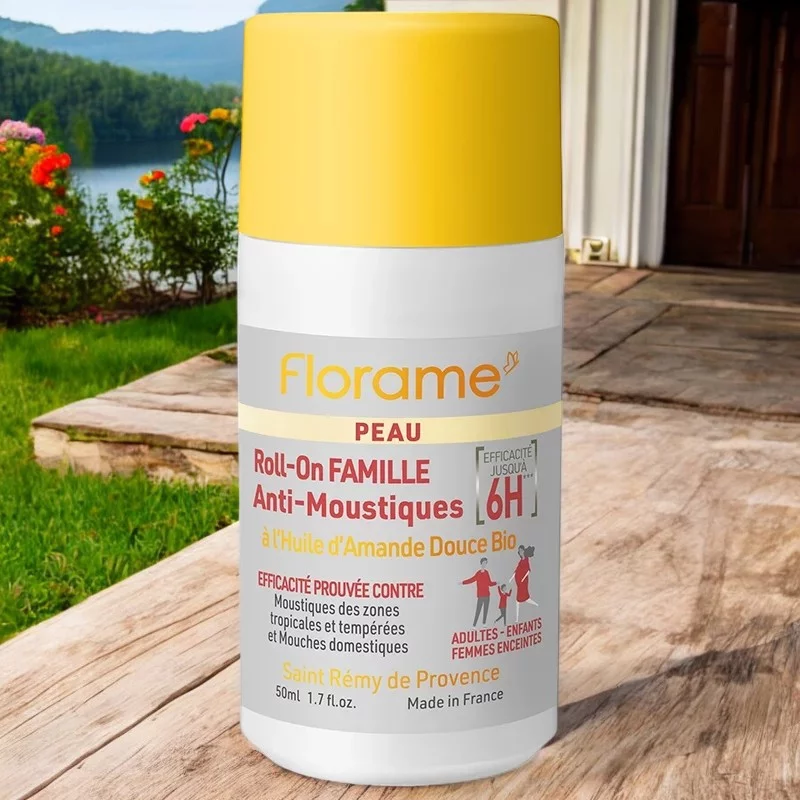 Anti-Mücken Familien-Roll-on Süssmandel BIO - 50ml - Florame