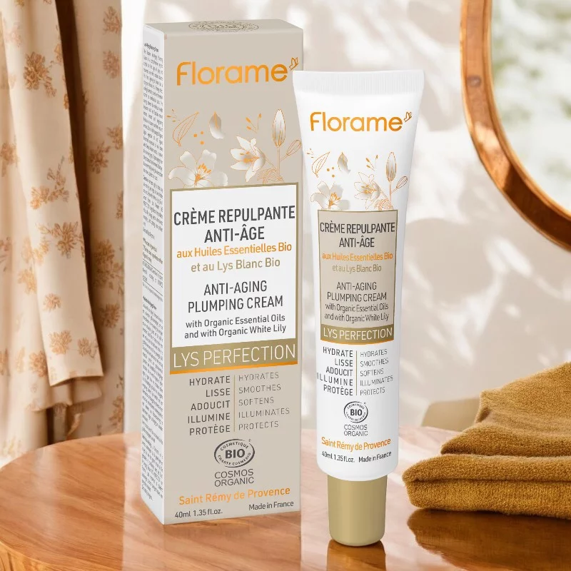 Aufpolsternde Anti-Aging Creme Weisse Lilie BIO - 40ml - Florame