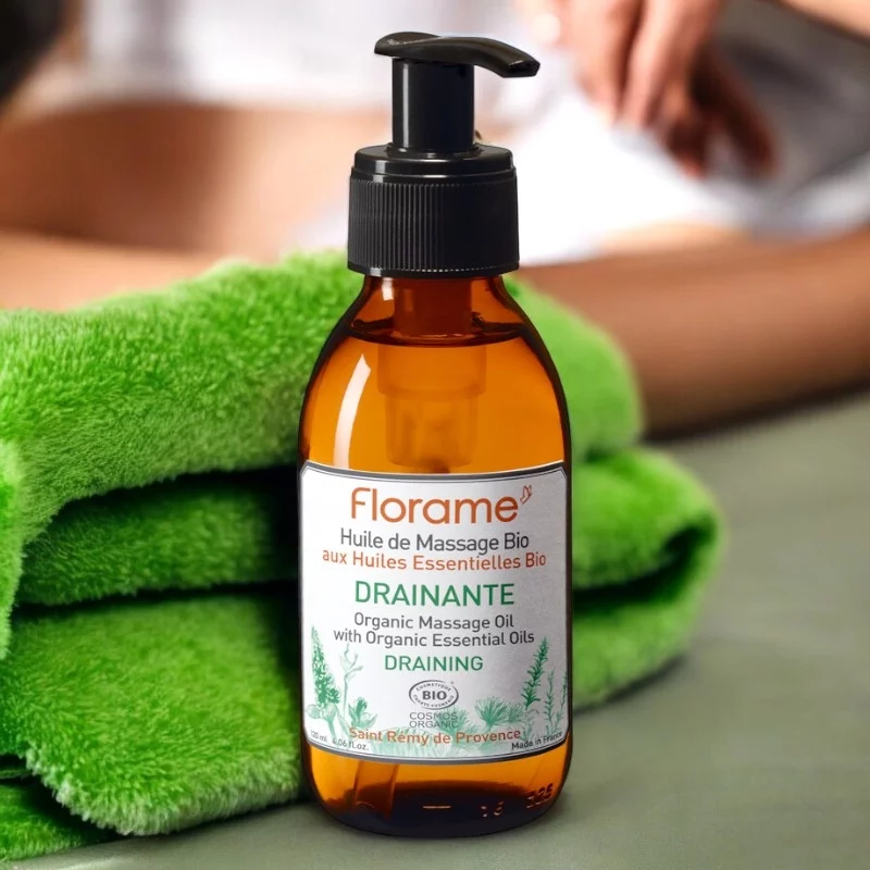 Massageöl drainierend Calophyllum & Zeder BIO - 120ml - Florame
