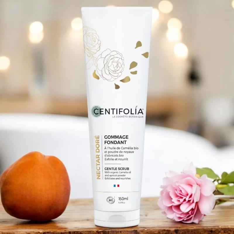 Gommage fondant BIO camélia & poudre d'abricots - 150ml - Centifolia