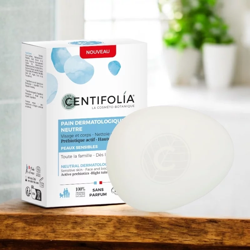 Dermatologische rückfettende Seife neutral ohne Duftstoffe BIO - 85g - Centifolia
