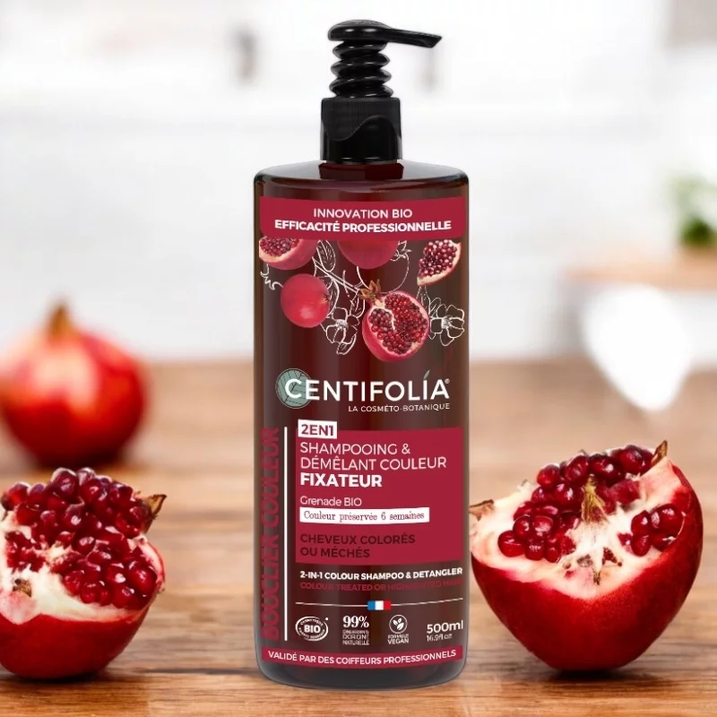 Shampoo & Spülung Farbschutz Granatapfel BIO - 500ml - Centifolia