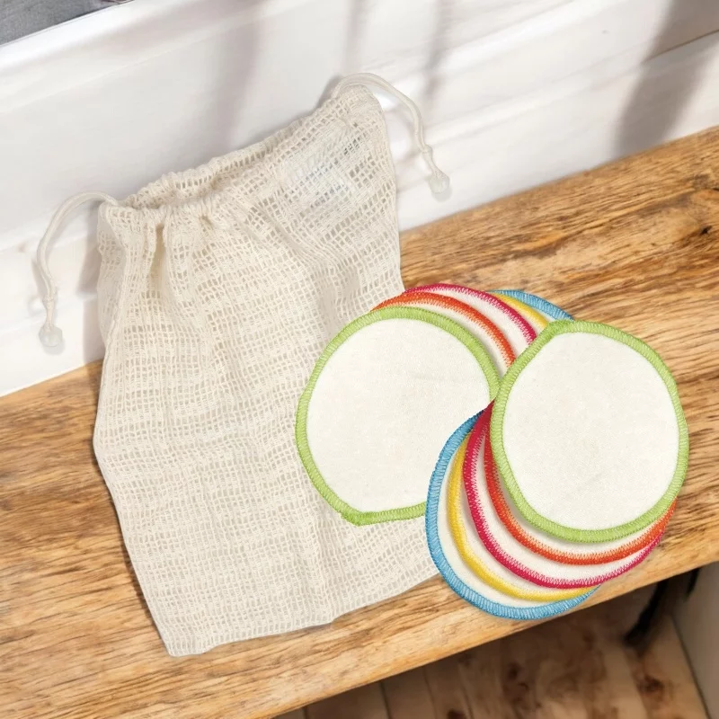 Waschbeutel mit 10 BIO-Baumwollpads zum Abschminken - Anaé