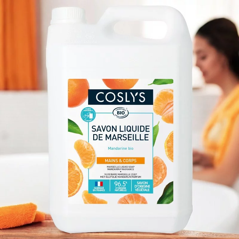 BIO-Marseiller Flüssigseife Oliven & Mandarine - 5l - Coslys