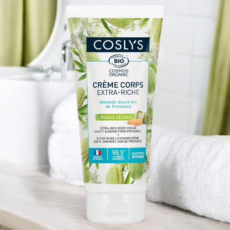 Crème corps extra riche BIO amande douce - 200ml - Coslys