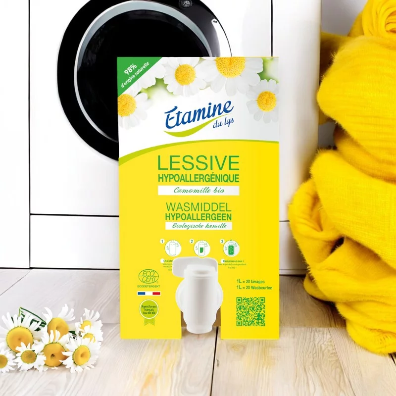 Ökologisches Flüssigwaschmittel Hypoallergen Kamille - 10kg - Etamine du Lys