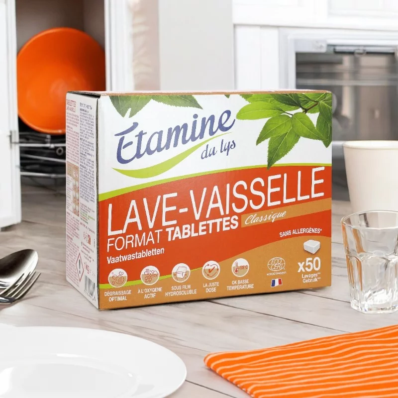 Ökologische klassische Geschirrspültabletten - 1kg - Etamine du Lys