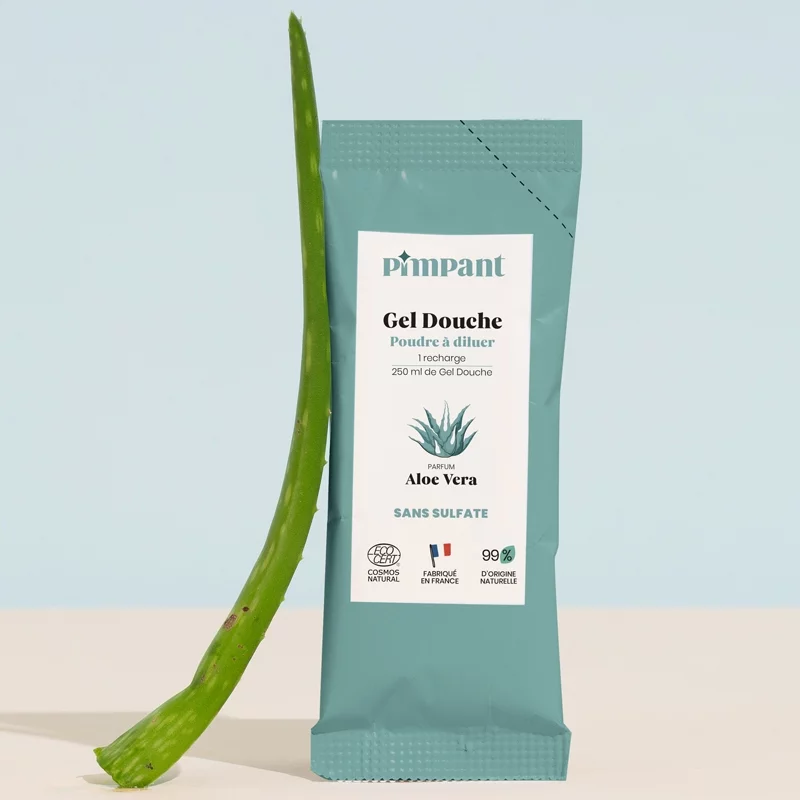 Duschgelpulver zum Verdünnen Aloe Vera - 25g - Pimpant