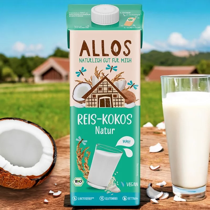 Boisson au riz & noix de coco nature BIO - 1l - Allos