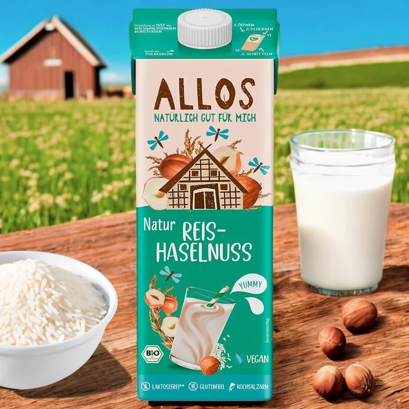 Boisson au riz noisette nature BIO - 1l - Allos