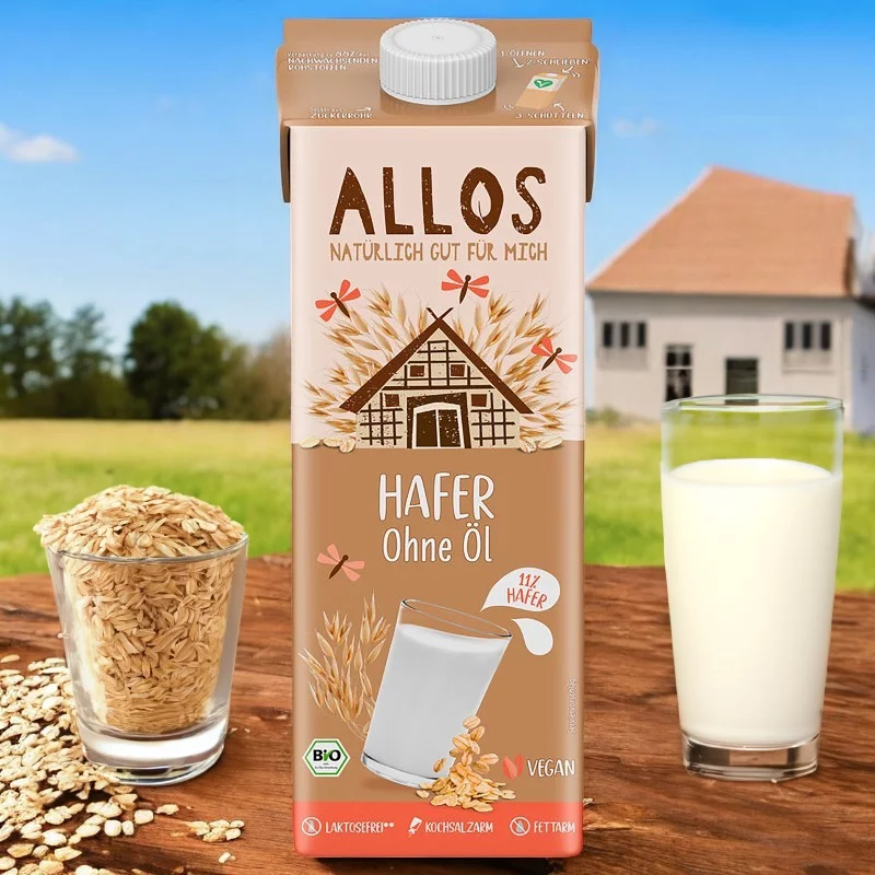 Boisson à l'avoine allégée BIO - 1l - Allos
