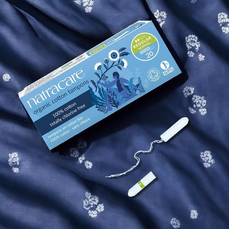 Tampons regular sans applicateur BIO flux léger-moyen - 20 pcs - Natracare