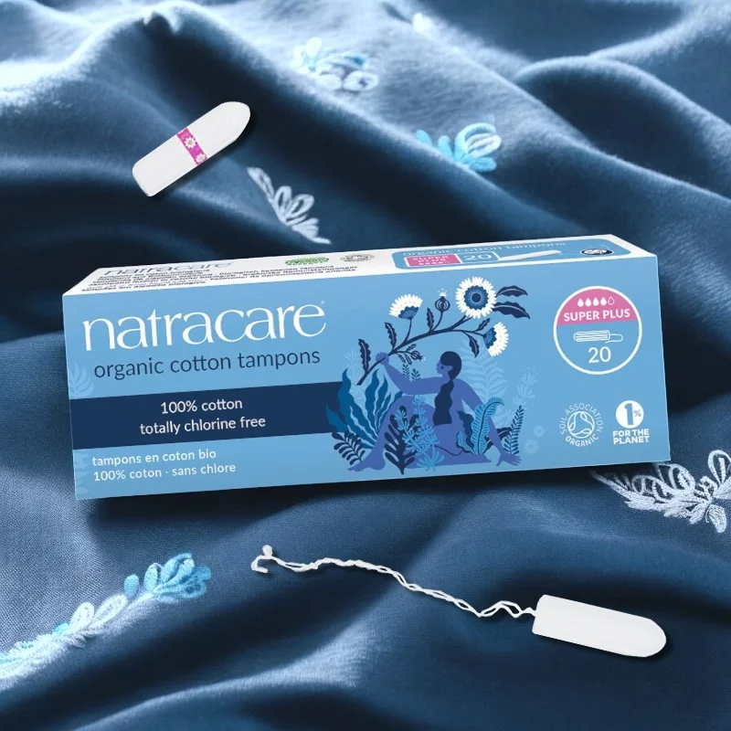 Super Plus BIO-Tampons ohne Applikator starke Tage - 20 Stück - Natracare