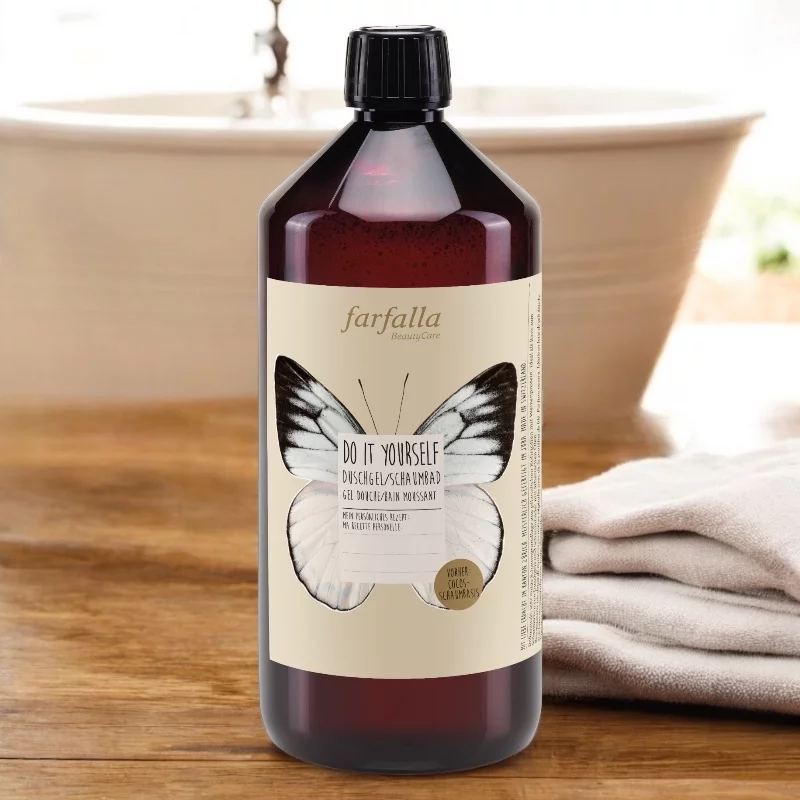 Natürliches Duschgel & Schaumbad Do it yourself - 1l - Farfalla