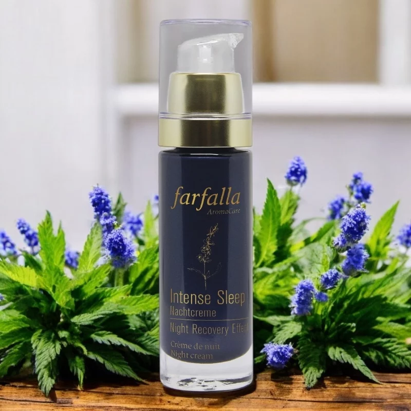Intense Sleep BIO-Nachtcreme Lavendel & Hanf - 30ml - Farfalla