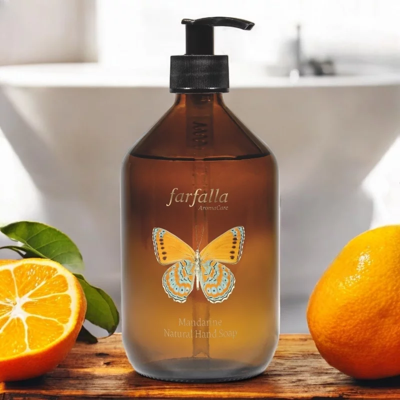 Feuchtigkeitsspendende Handseife BIO Mandarine - 500ml - Farfalla
