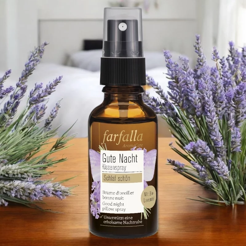 Gute Nacht BIO-Kissenspray Lavendel - 30ml - Farfalla