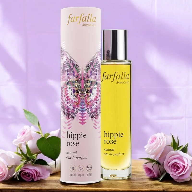 BIO-Eau de Parfum Hippie Rose - 50ml - Farfalla