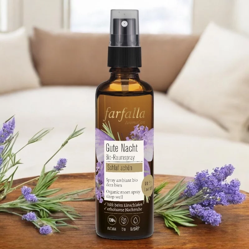 Gute Nacht BIO-Raumspray Lavendel - 75ml - Farfalla