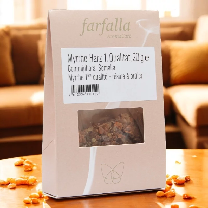 Myrrhe 1. Qualität Räucherharz - 20g - Farfalla