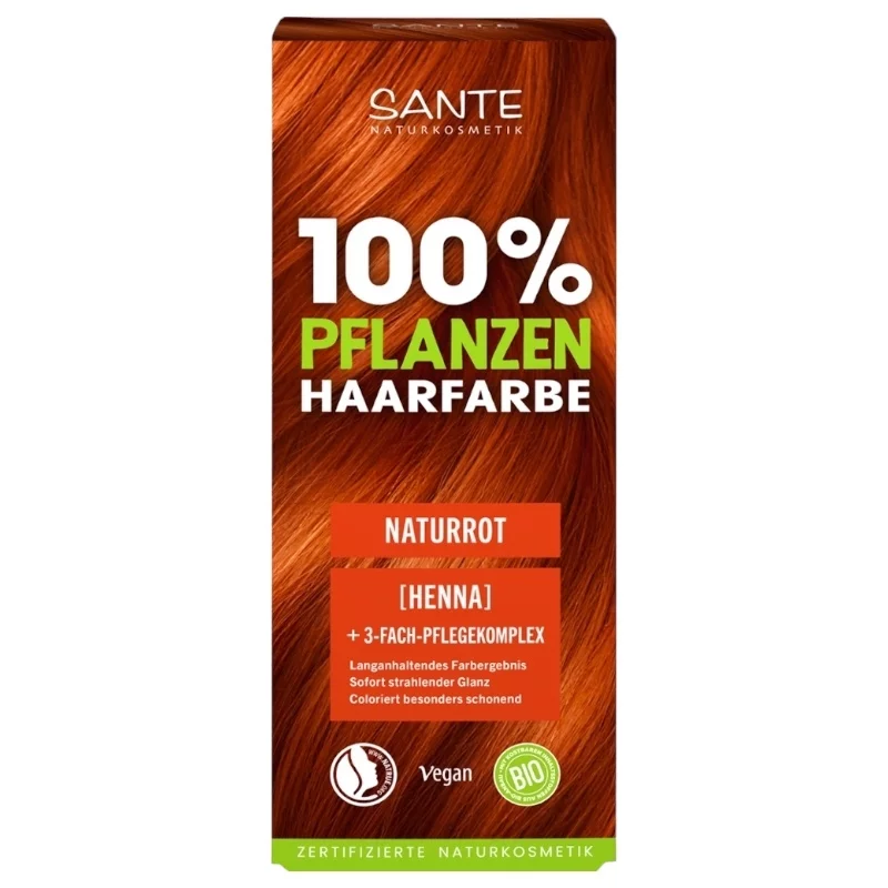 Poudre colorante végétale BIO rouge naturel - 100g - Sante
