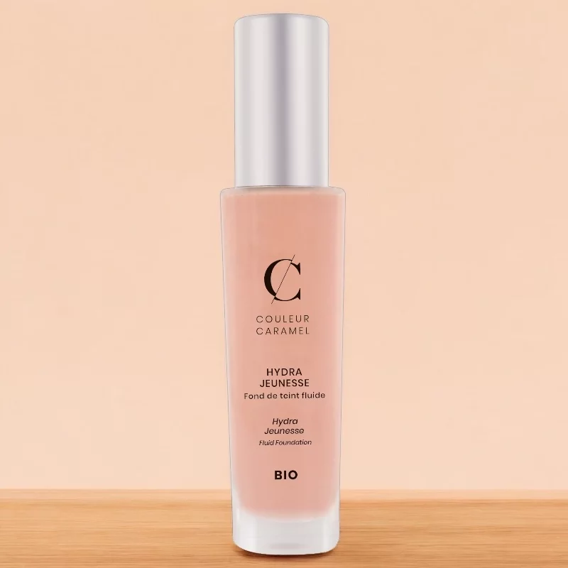 Fond de teint fluide jeunesse Beige rosé N°22 BIO - 30ml - Couleur Caramel