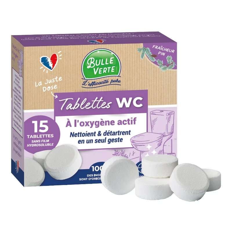 WC-Tabs Waldkiefer Öko - 15 Stück - Bulle Verte
