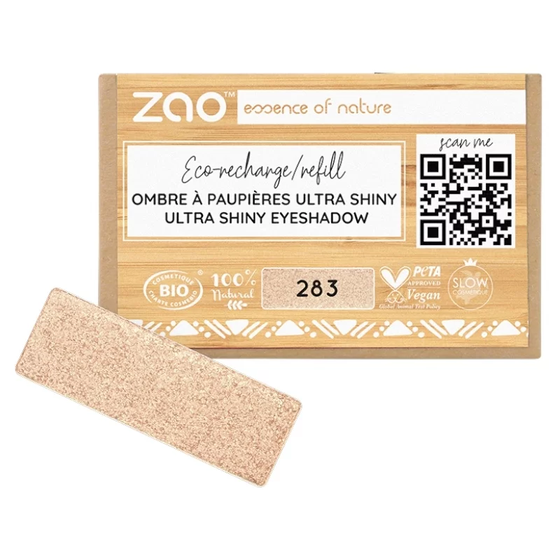 Lidschatten glänzend Gold N°283 BIO (Nachfüller) - 1,3g - Zao