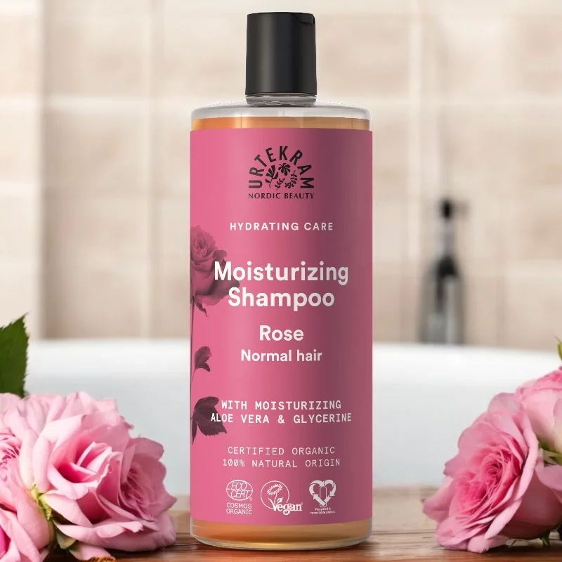 Shampooing cheveux normaux BIO rose - 500ml - Urtekram