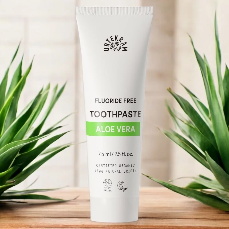 Zahncreme Aloe Vera ohne Fluor BIO - 75ml - Urtekram