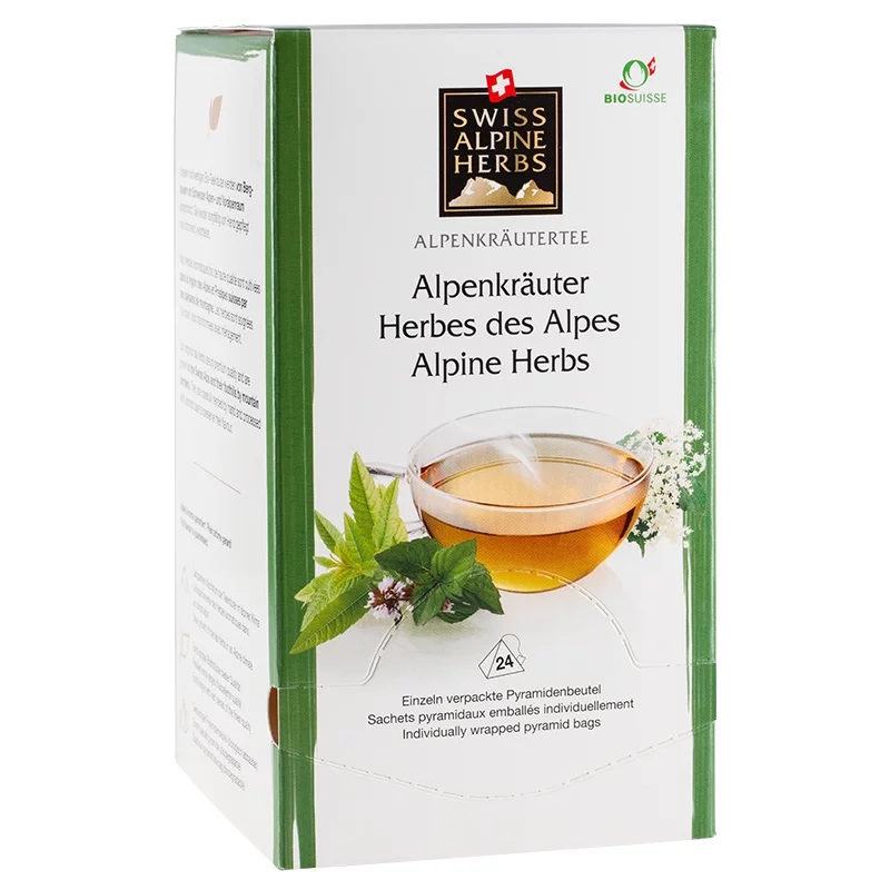 Alpenkräutertee BIO - 24 Teebeutel - Swiss Alpine Herbs