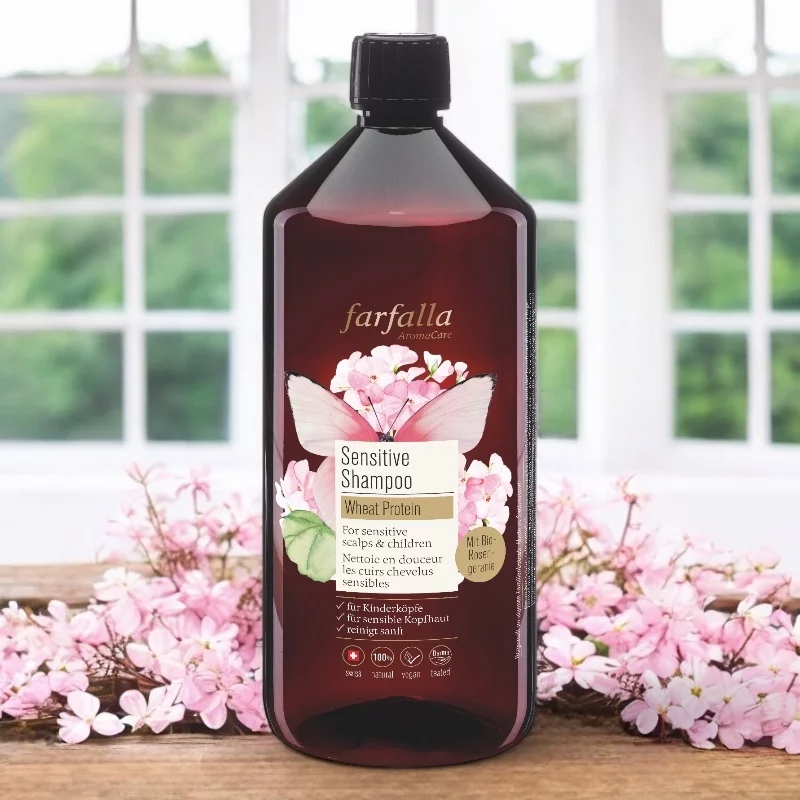 Shampooing doux BIO protéines de blé - 1l - Farfalla