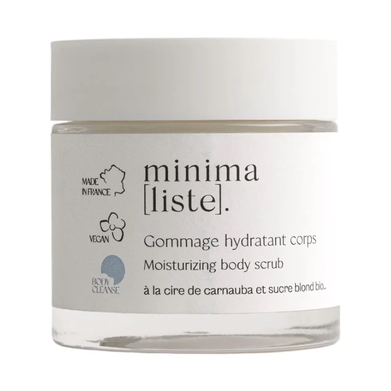 Feuchtigkeitsspendendes Körperpeeling Carnauba & Zucker BIO - 100ml - Minimaliste
