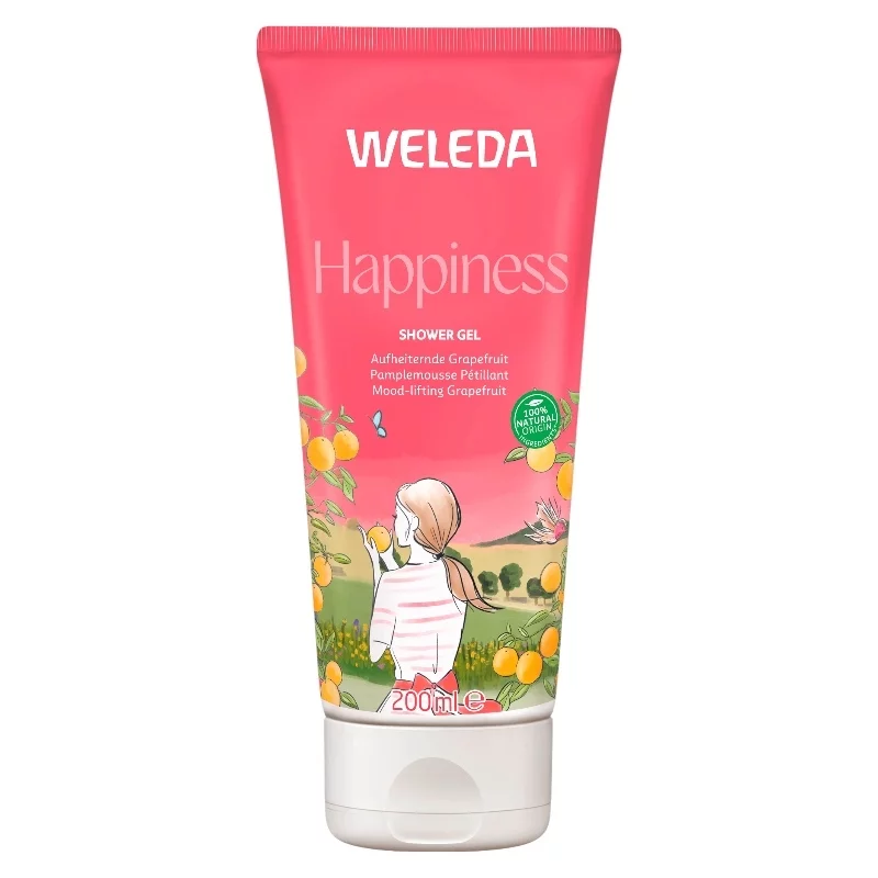 Gel douche happiness BIO pamplemousse - 200ml - Weleda