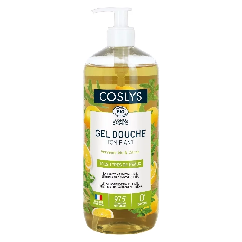 Belebendes Duschgel Eisenkraut & Zitrone BIO - 1l - Coslys