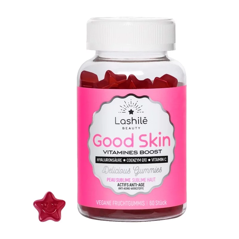 Gummies peau sublime goût fraise - 60 pièces - Lashilé Beauty