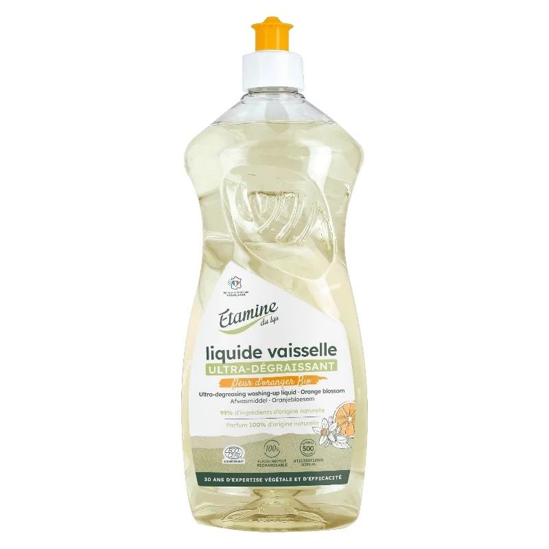 Ultra-fettlösendes Spülmittel Orangenblüte Öko - 1l - Etamine du Lys