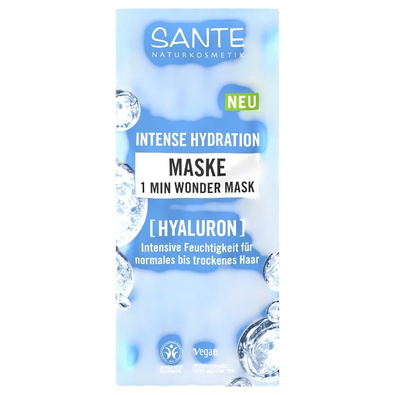 Masque hydratation intense 1 minute aloe vera - 20ml - Sante